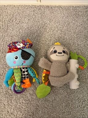 Lamaze Octopus Plush and fisher price toy